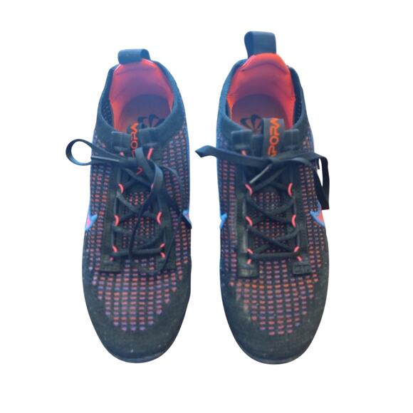 Nike Air Vapormax 2021 FK Flyknit Black Hyper Pink DX2355-001 Women Size 8 - Picture 1 of 10